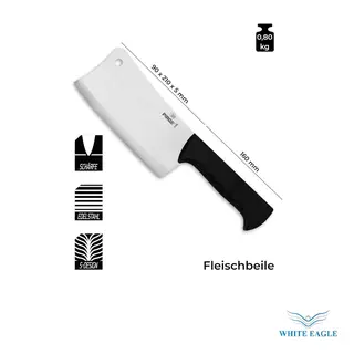 PIRGE BRANDLong Handle Cleaver 25 cm Size: 25 x 9 x 5cm Made In Turkey