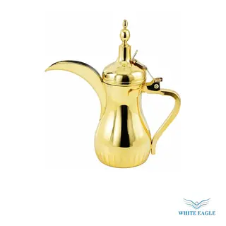 Polished Gold Arabic Dallah Coffee Pot