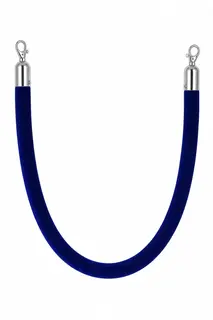 Blue Velvet Stanchion Rope