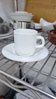 SINGLE COFFEE CUP WITH PLATE