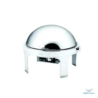 Dripless Round chafingdish w-roll top and stainless steel Legs 510 x 540 x 480mm