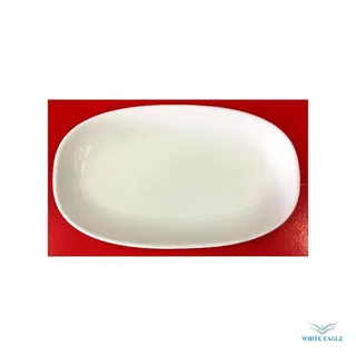 Cosmos Black Gourmet Oval Plate