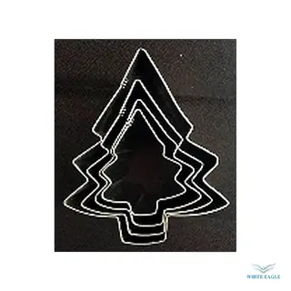 STAINLESS STEEL CUTTER christmas Tree Shape 4pcs