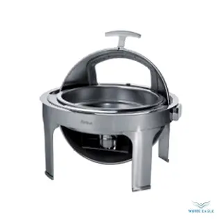 Dripless Round Chafing dish w- Stainless Steel Legs& Show Window 510 x 540 x 480mm