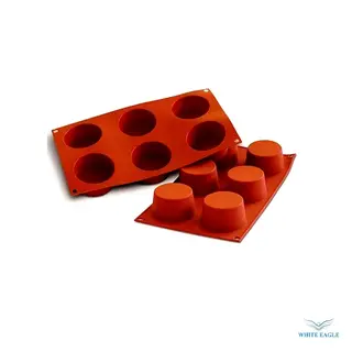 Medium Muffin- 6 Cavity 181mm-42mm-H38mm, Ø68mm Cap- 119ml