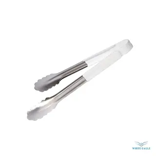 Utility Tong Size-9--22.5 cm (thickness-0.9mm) White Hanlde