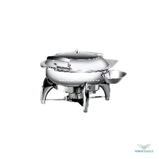 Induction Round Chafing Dish with Glass Lid 440 x 480 x 260mm
