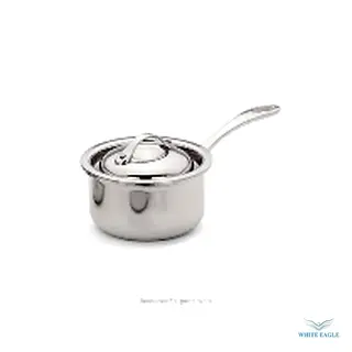 THERMALLOY Mini Sauce Pan 10 oz. 3-1-2-ø with cover ,riveted handle induction capable S-S NSF Capacity -1Qt