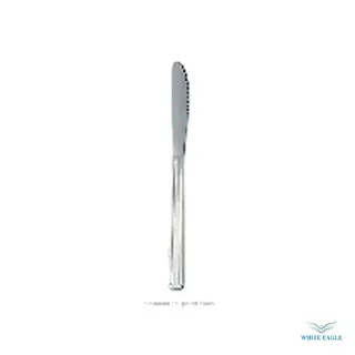Dominion Dinner Knife, 8-1-4-, 1 piece, serrated, medium weight, 13-0 stainless steel, mirror finish