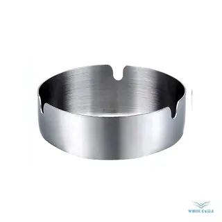 Stainless steel ashtray Stackable 1mm thickness (10 cm Diameter)