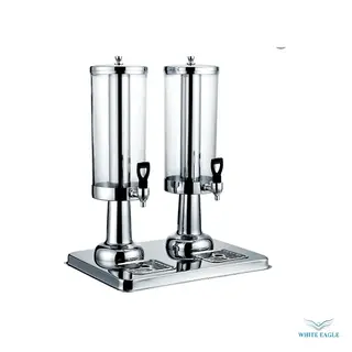 Columnar Double Juice Dispenser Stainless Steel capacity 3+3 liter