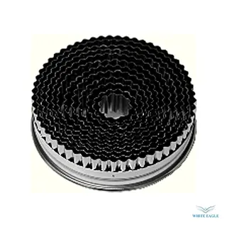Stainless Steel Round Cutter Set Flutted 12pcs