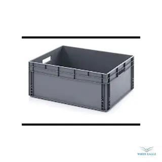 PLASTIC STORAGE GREY CRATES 600x400x2800mm