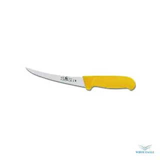 Boning Knife,Curved Stiff Blade Yellow Handle