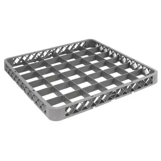 49 compartment glass rack extending