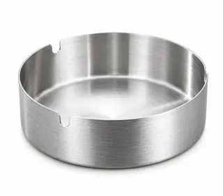 Stainless Steel Ashtray Diameter: 10 cm Thickness: 1 mm