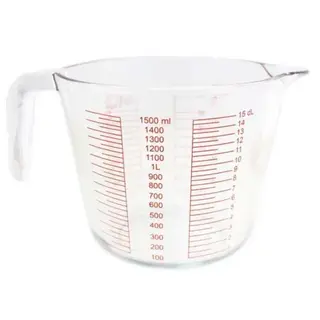 1.5 liter glass measuring jug