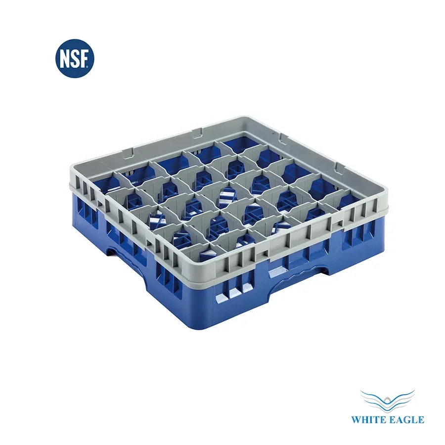 Glass Rack 25 Compartment WITH 1 EXTENDER - Glass Rack from White Eagle Trading Doha Qatar - ادوات مطاعم وفنادق وايت ايجل في قطر