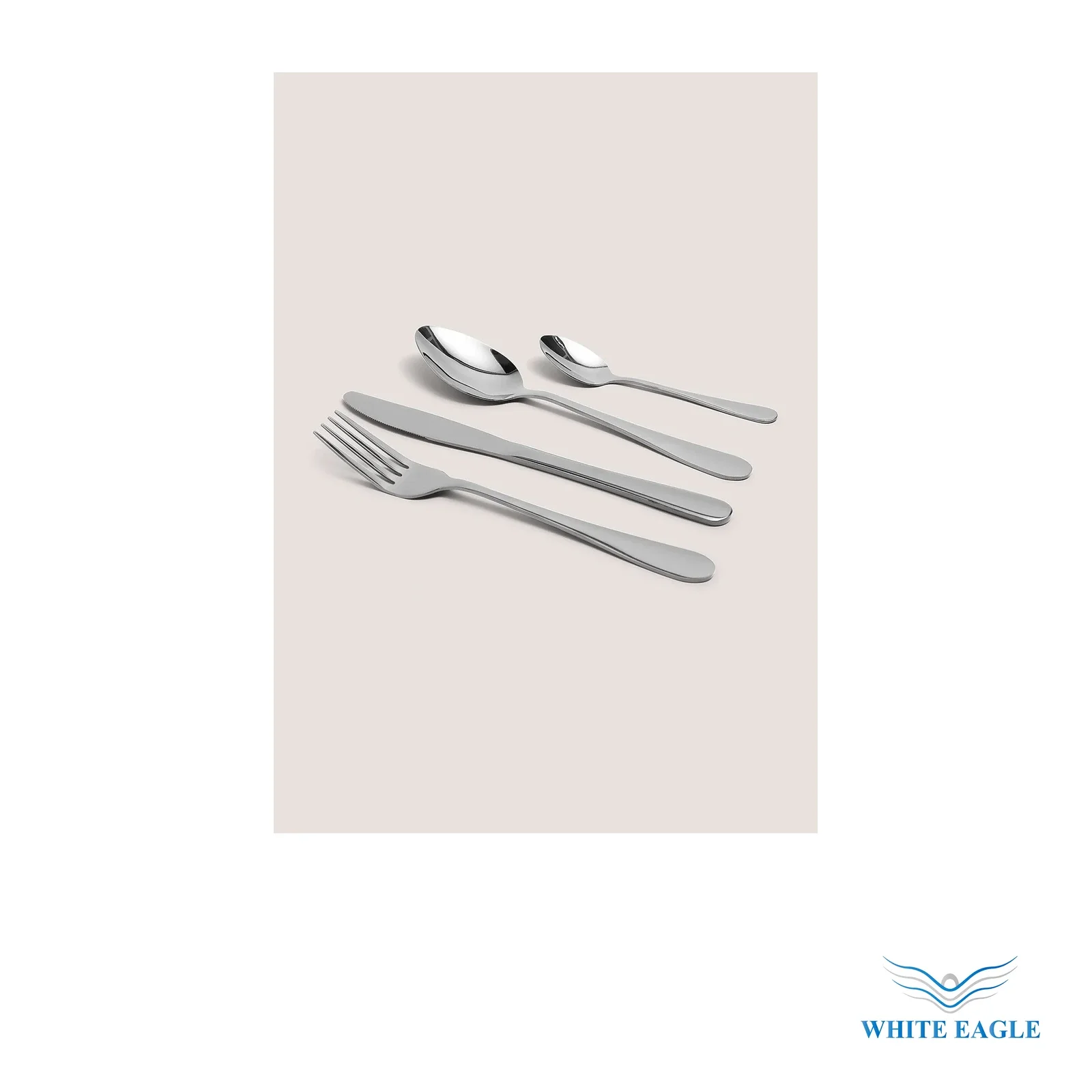 Coffee Spoon123mm, 13g, thickness 1.8mm / 304 steel - Spoons from White Eagle Trading Doha Qatar - ادوات مطاعم وفنادق وايت ايجل في قطر