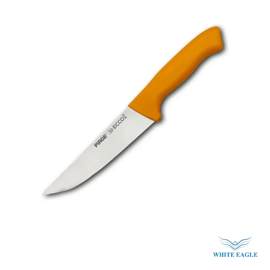 PIRGE BRAND –Butcher knife 19 cm- Yellow Made In Turkey - Boning, Butcher & Carving Knives from White Eagle Trading Doha Qatar - ادوات مطاعم وفنادق وايت ايجل في قطر