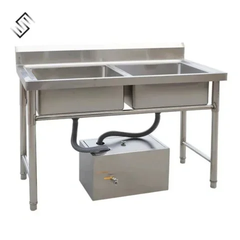 oil stainless steel strainer under sink for restaurant - Strainers, Sieves & Colanders from White Eagle Trading Doha Qatar - ادوات مطاعم وفنادق وايت ايجل في قطر