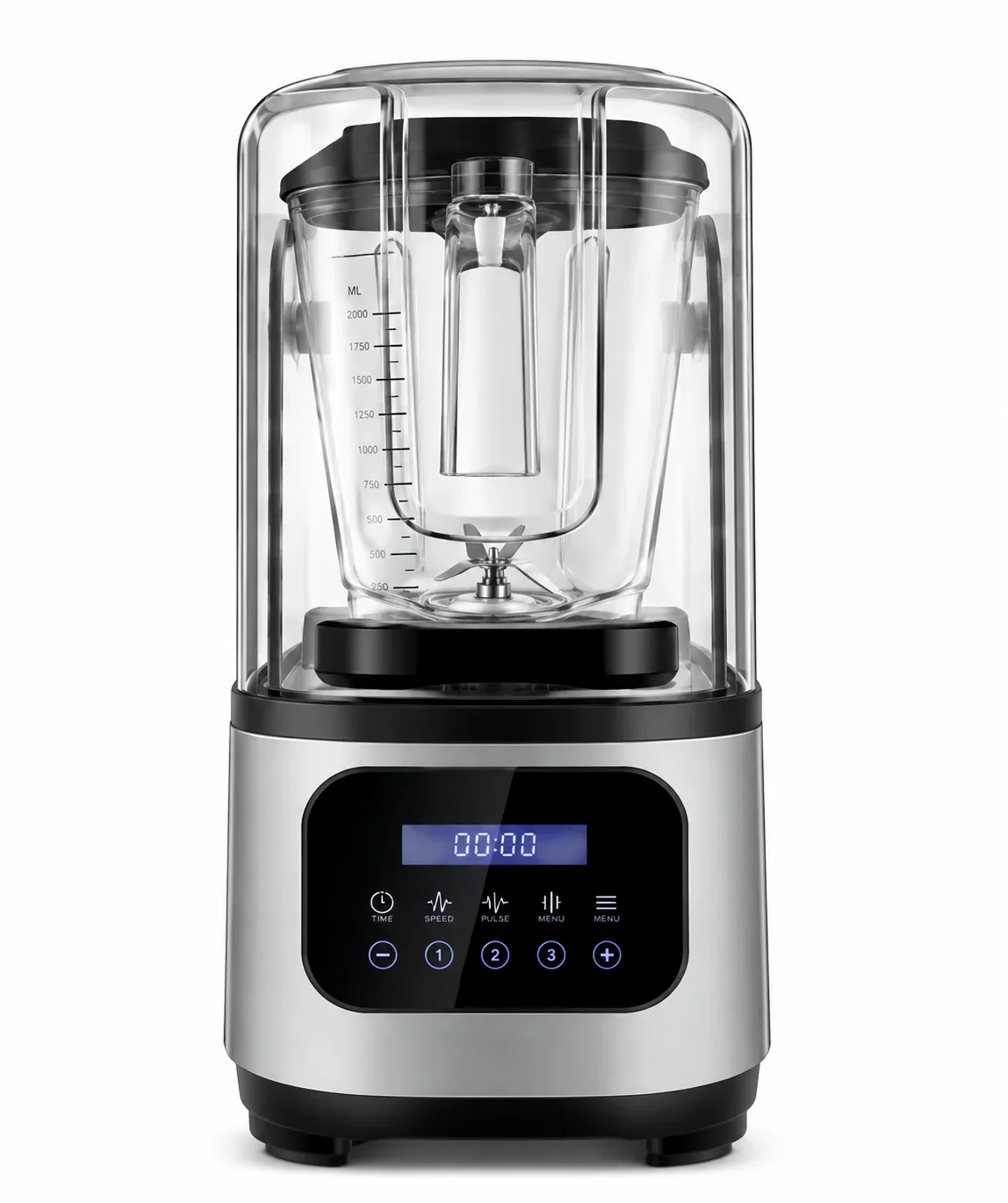 Muffin AS-8003-2L Silent Commercial Blender – 2L - Juicers & Presses from White Eagle Trading Doha Qatar - ادوات مطاعم وفنادق وايت ايجل في قطر