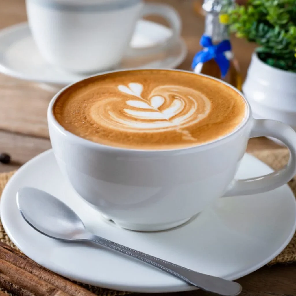 cappuccino and latte cup with plate - Cups, Saucers & Mugs from White Eagle Trading Doha Qatar - ادوات مطاعم وفنادق وايت ايجل في قطر
