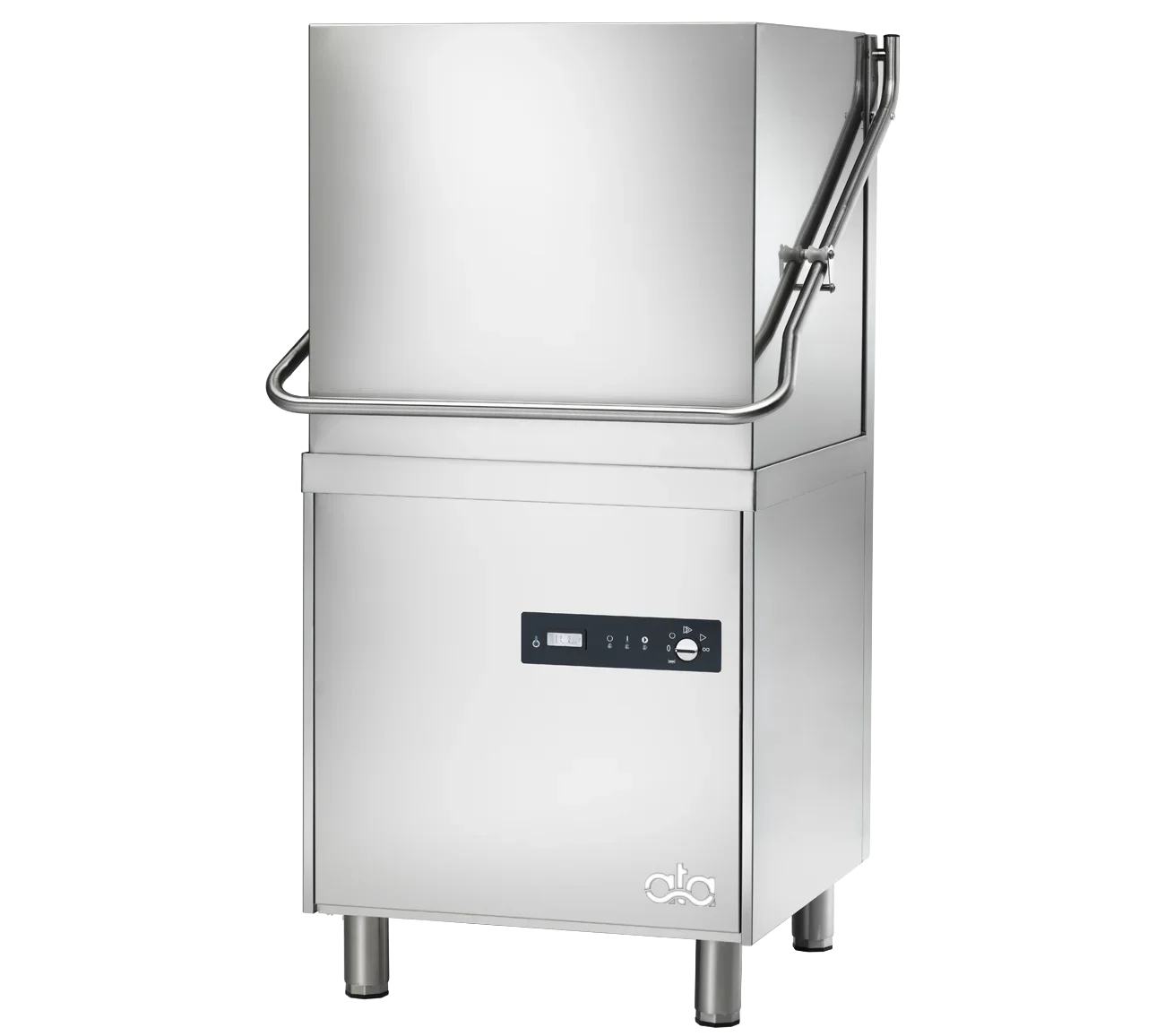 Hood Type Dishwasher Brand: Dwash Model: DWASH100 Power: 400V / 3N / 50Hz Dimensions: 720 × 735 × 1445/1880 mm made in italy 1 year warranty - Commercial Kitchen Equipment from White Eagle Trading Doha Qatar - ادوات مطاعم وفنادق وايت ايجل في قطر