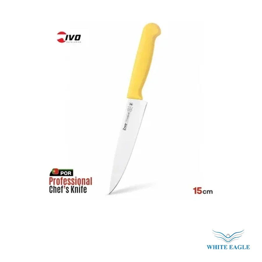 IVO Chefs Knife 15 cm - yellow - Chefs knife from White Eagle Trading Doha Qatar - ادوات مطاعم وفنادق وايت ايجل في قطر