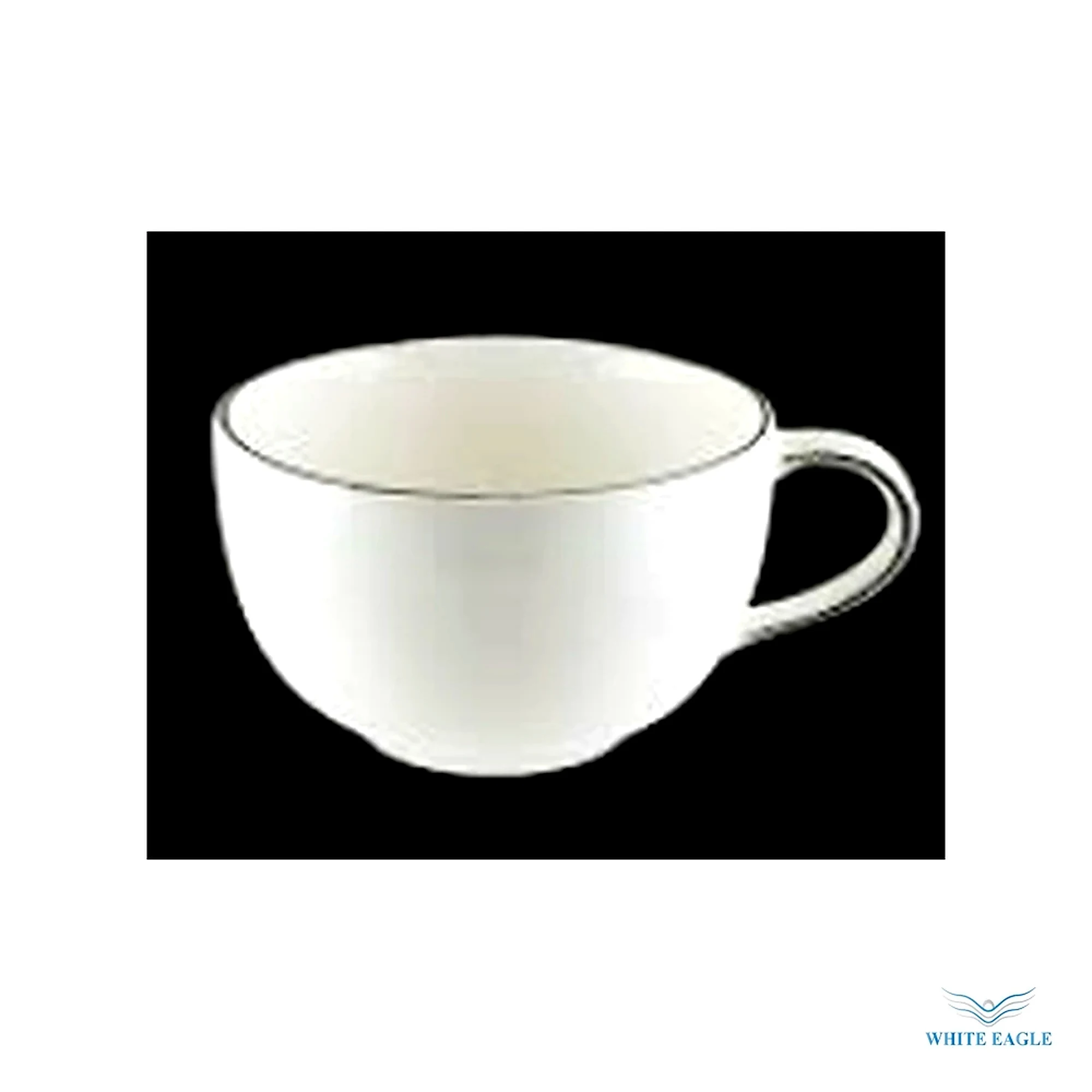 Retro Black Rita Coffee Cup 350 cc - Cups, Saucers & Mugs from White Eagle Trading Doha Qatar - ادوات مطاعم وفنادق وايت ايجل في قطر