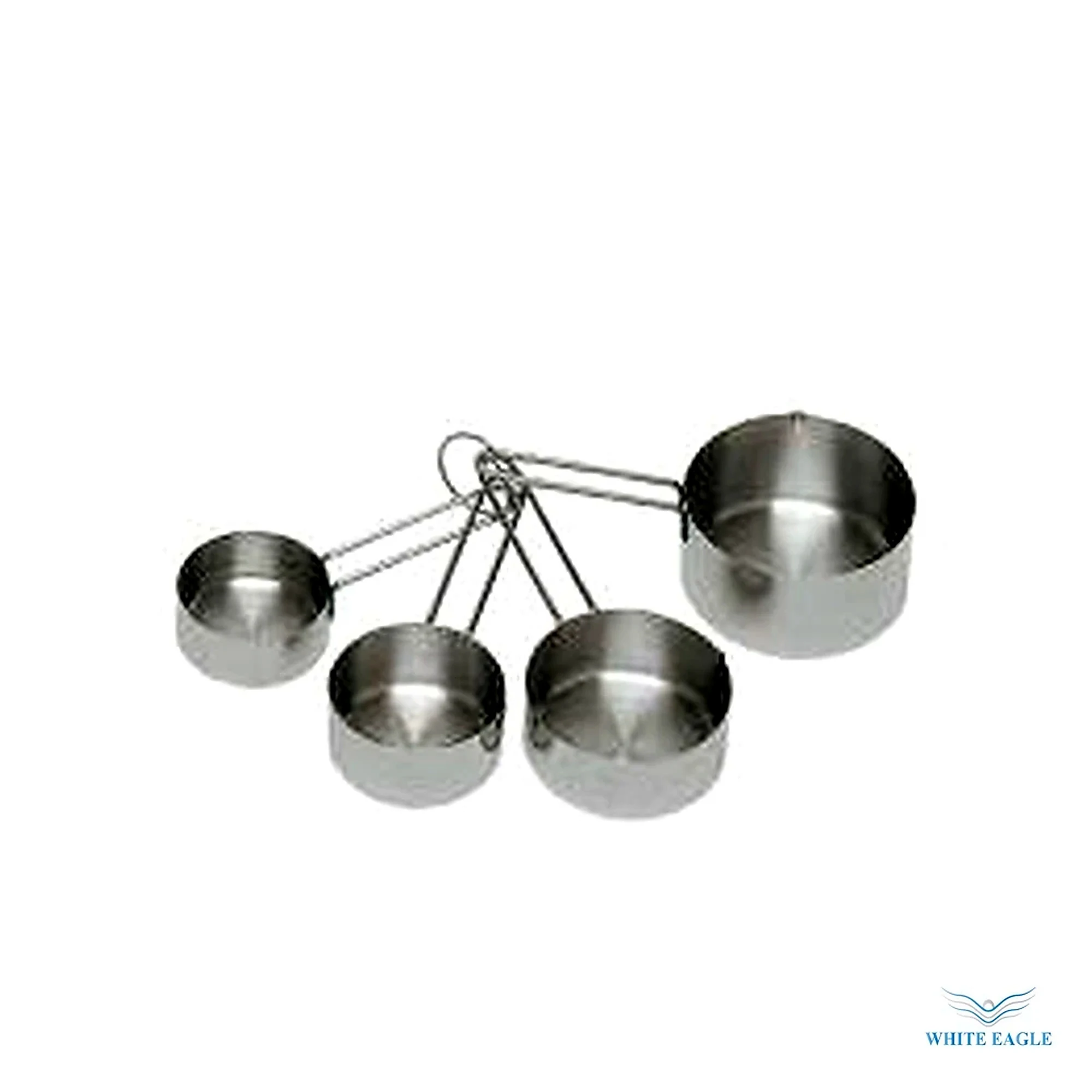 Stainless Steel Measuring Cup Set - Measuring Jugs, Scoops & Funnels from White Eagle Trading Doha Qatar - ادوات مطاعم وفنادق وايت ايجل في قطر