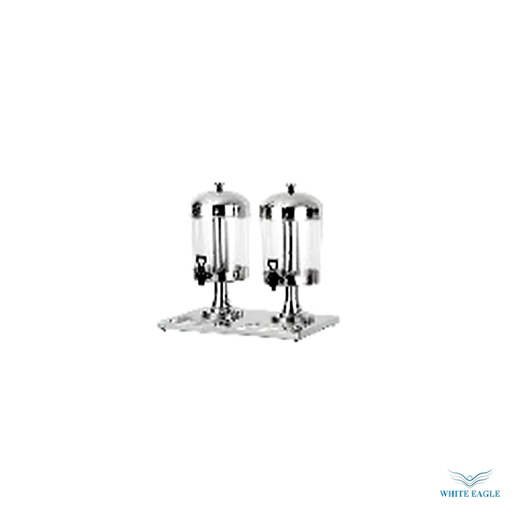 Double juice dispenser with Ice Tube 8 x 2 liter Capacity 350 x 540 x 580mm - Buffet Beverage & Cereal Dispensers from White Eagle Trading Doha Qatar - ادوات مطاعم وفنادق وايت ايجل في قطر