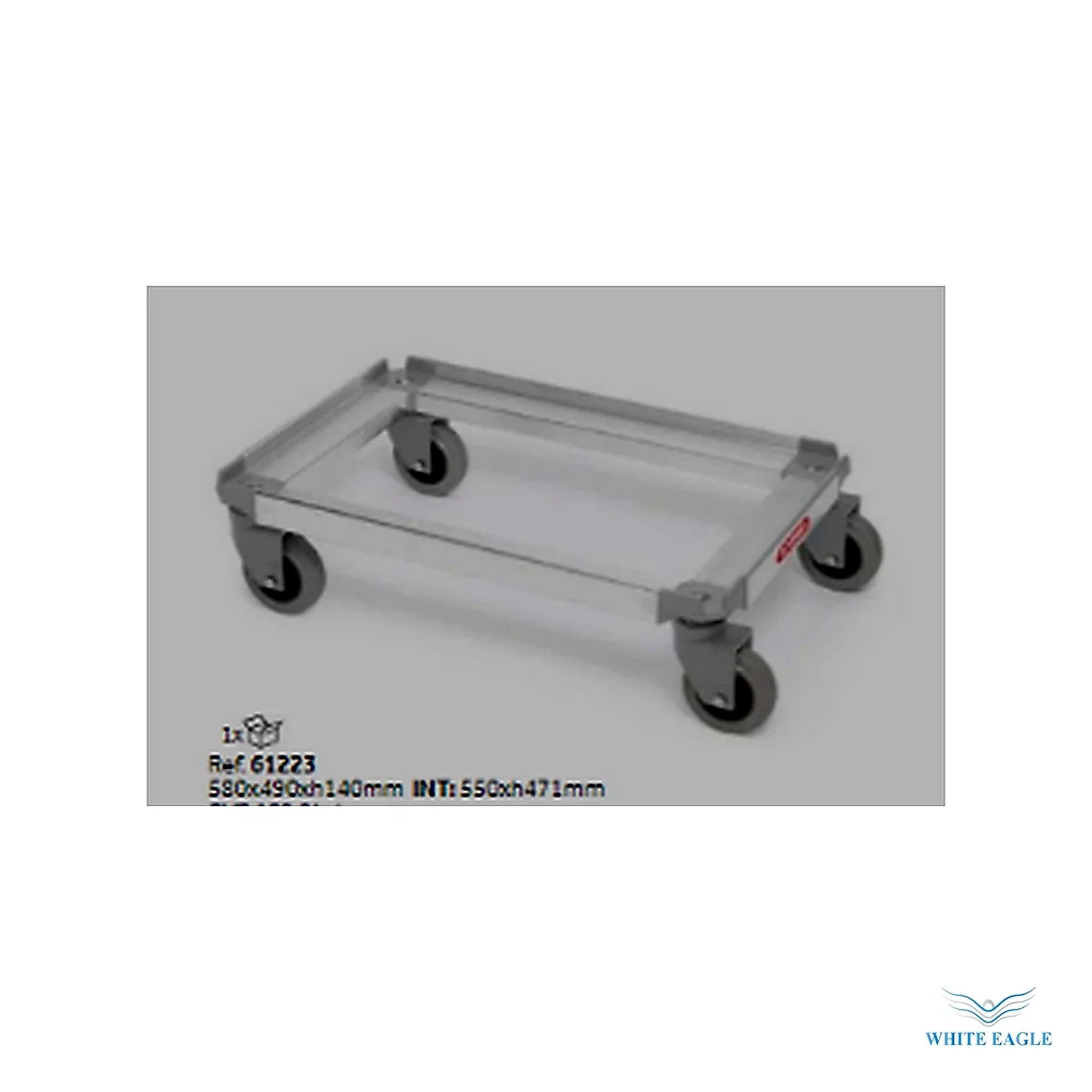Carrier Dolly Gn 2-1 Grey - GN Containers from White Eagle Trading Doha Qatar - ادوات مطاعم وفنادق وايت ايجل في قطر
