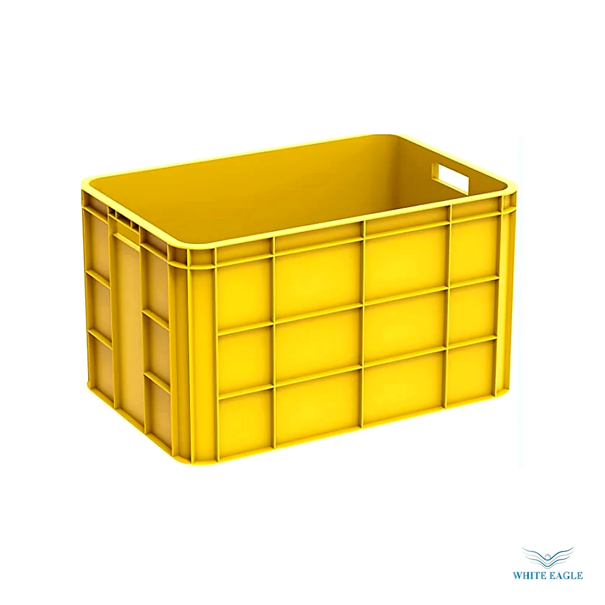 PLASTIC STORAGE YELLOW CRATES 600x400x280mm - Crates, Baskets & Racks from White Eagle Trading Doha Qatar - ادوات مطاعم وفنادق وايت ايجل في قطر