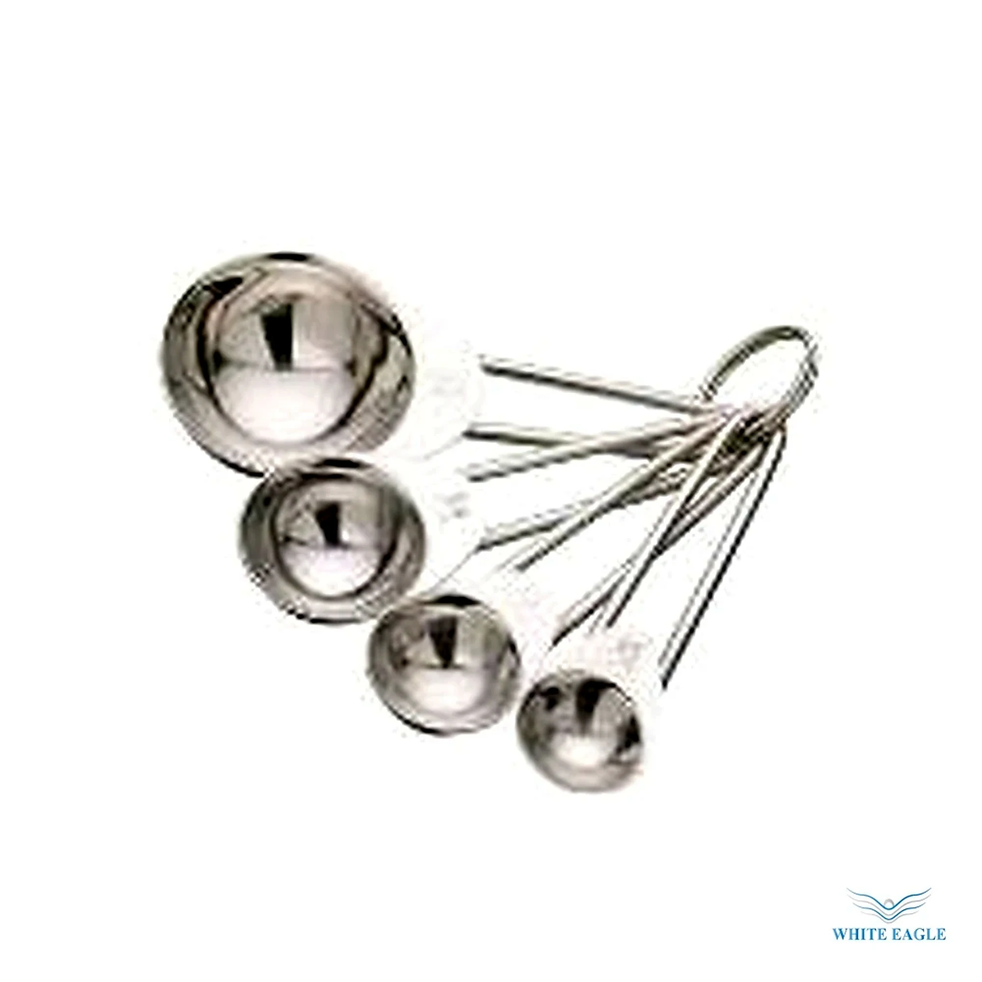 Stainless Steel Measuring Spoon Set - Measuring Jugs, Scoops & Funnels from White Eagle Trading Doha Qatar - ادوات مطاعم وفنادق وايت ايجل في قطر