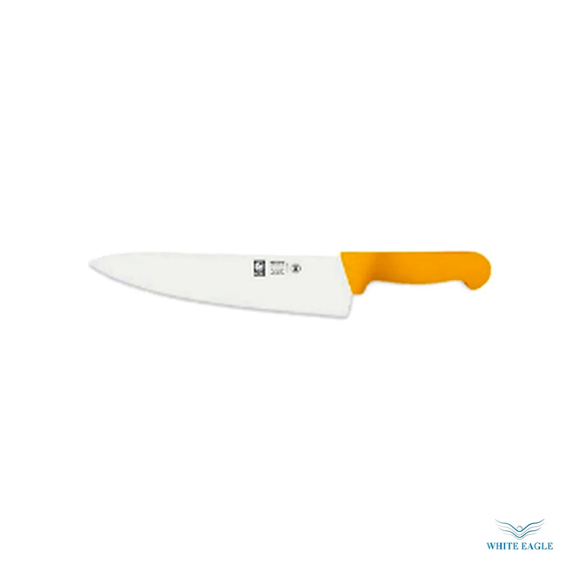 Chef Knife, Wide Blade Yellow Handle 26 cm - Chefs knife from White Eagle Trading Doha Qatar - ادوات مطاعم وفنادق وايت ايجل في قطر