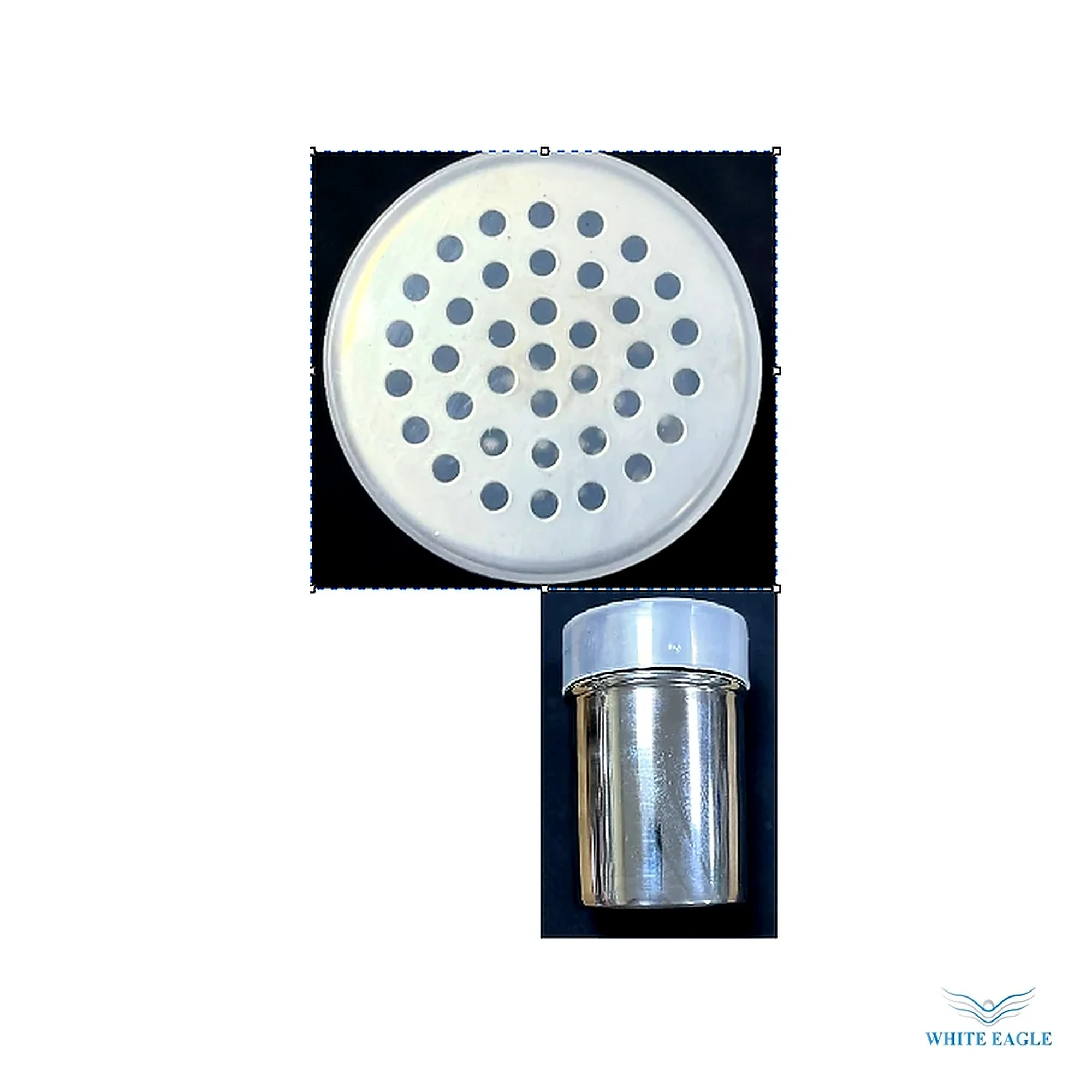 Dredge with plastic cover Coarse Hole - Cookware Lids & Covers from White Eagle Trading Doha Qatar - ادوات مطاعم وفنادق وايت ايجل في قطر