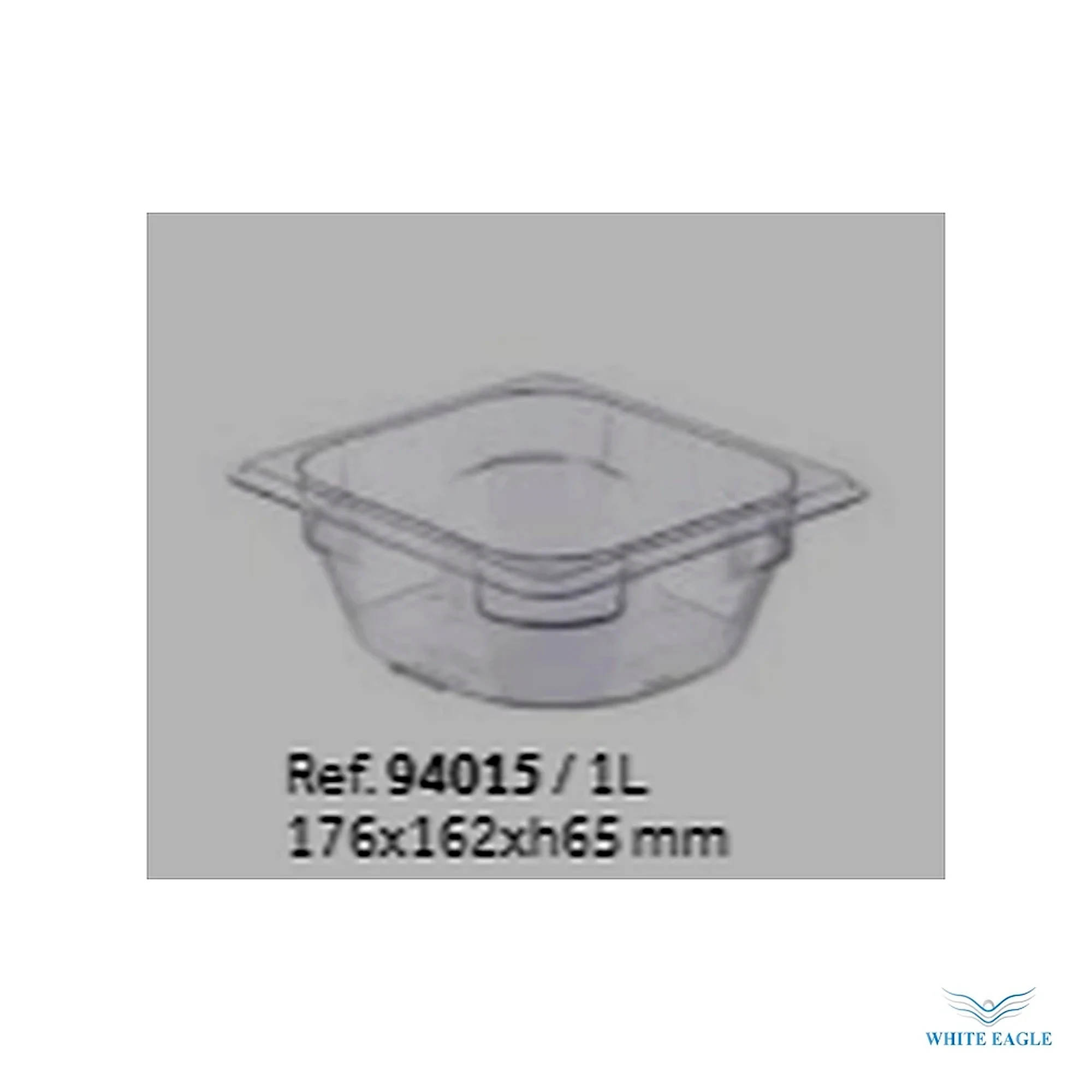 Food Box basic PC GN 1-6 65 mm (1 Liter) - GN Containers from White Eagle Trading Doha Qatar - ادوات مطاعم وفنادق وايت ايجل في قطر
