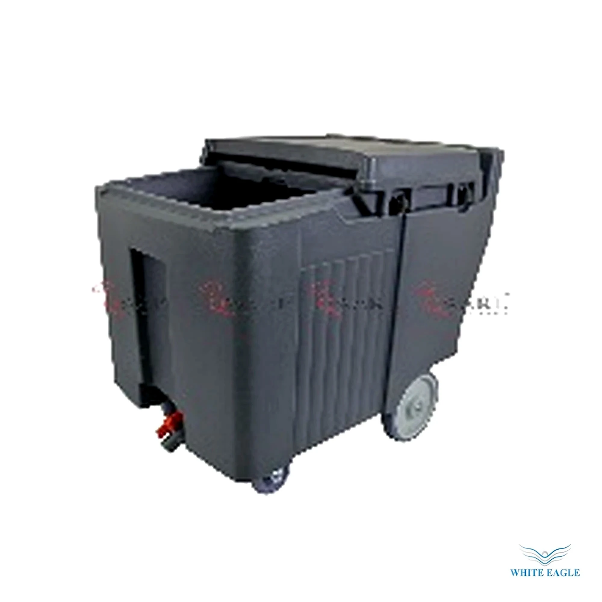 SLIDING LID INSULATED ICE CADDIES-GREY Capacity 110 Liter - Food Transporters & Ice Bins from White Eagle Trading Doha Qatar - ادوات مطاعم وفنادق وايت ايجل في قطر