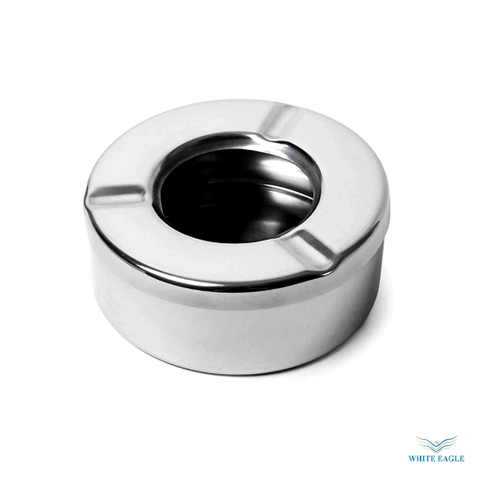Stainless steel ashtary 10 cm wind proof MATT - Prep Tools & Accessories from White Eagle Trading Doha Qatar - ادوات مطاعم وفنادق وايت ايجل في قطر