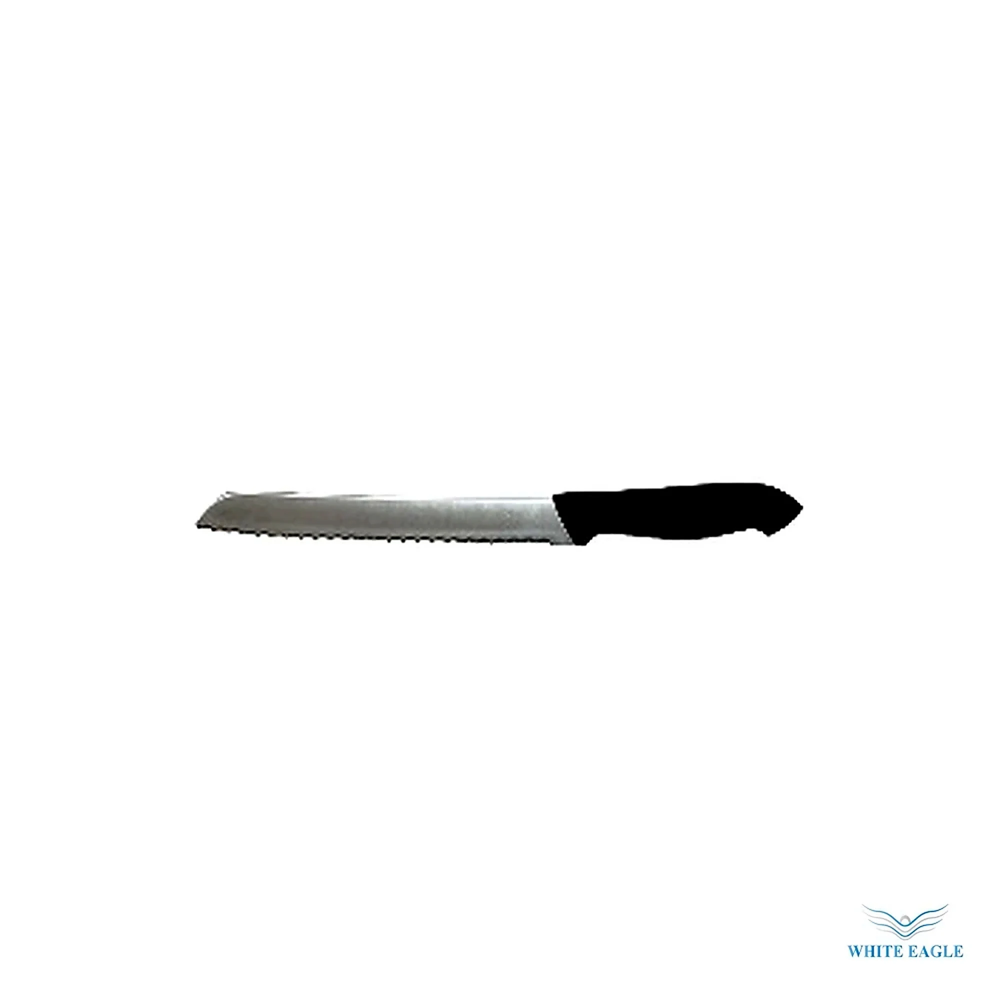 Bread Knife 25 cm Black Handle - Shawerma, Bread, Cheese & Specialty Knives from White Eagle Trading Doha Qatar - ادوات مطاعم وفنادق وايت ايجل في قطر
