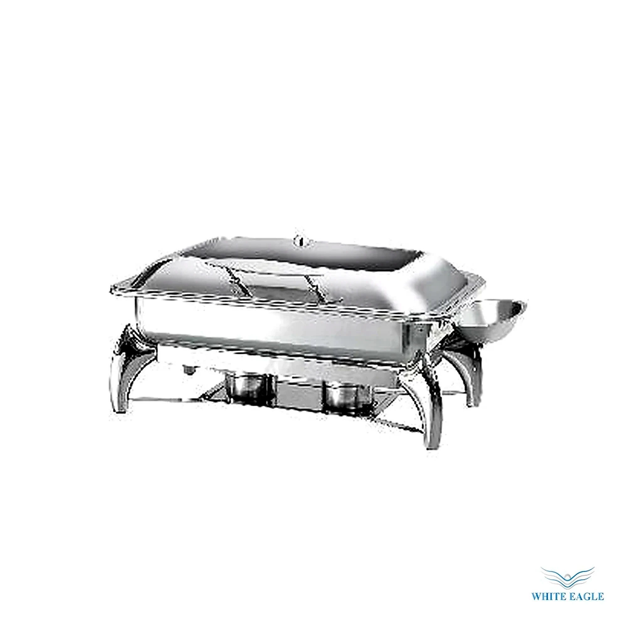 Rectangular Chafing Dish 1-1 Chafer with Glass Lid - Chafing Dishes & Buffet Warmers from White Eagle Trading Doha Qatar - ادوات مطاعم وفنادق وايت ايجل في قطر