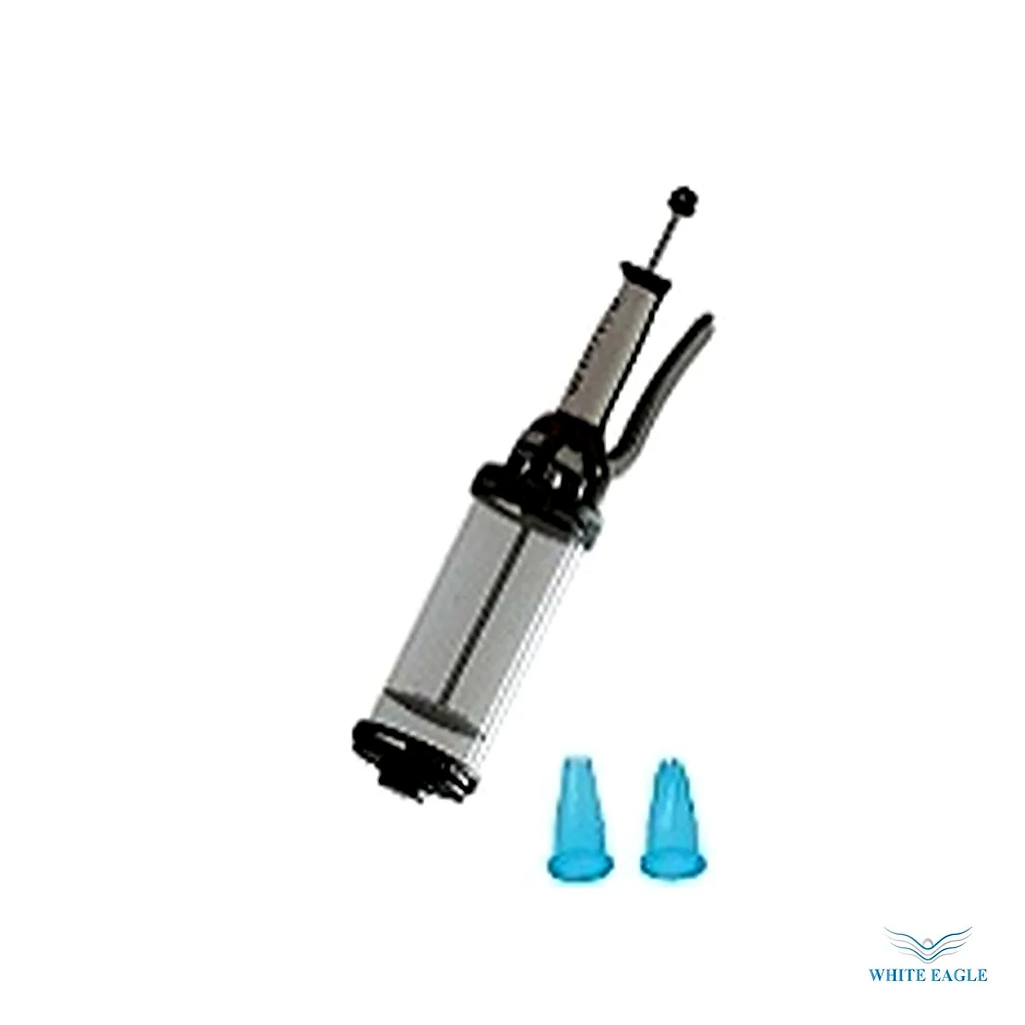 Pstry Pressure Piston & 2 Nozzle Black & Transparent Plastic 0.75L (25.35 oz.) capacity in transparent plastic; Graduated in cl and oz.; Allows the us - Pastry Bags, Nozzles & Decorating from White Eagle Trading Doha Qatar - ادوات مطاعم وفنادق وايت ايجل في قطر