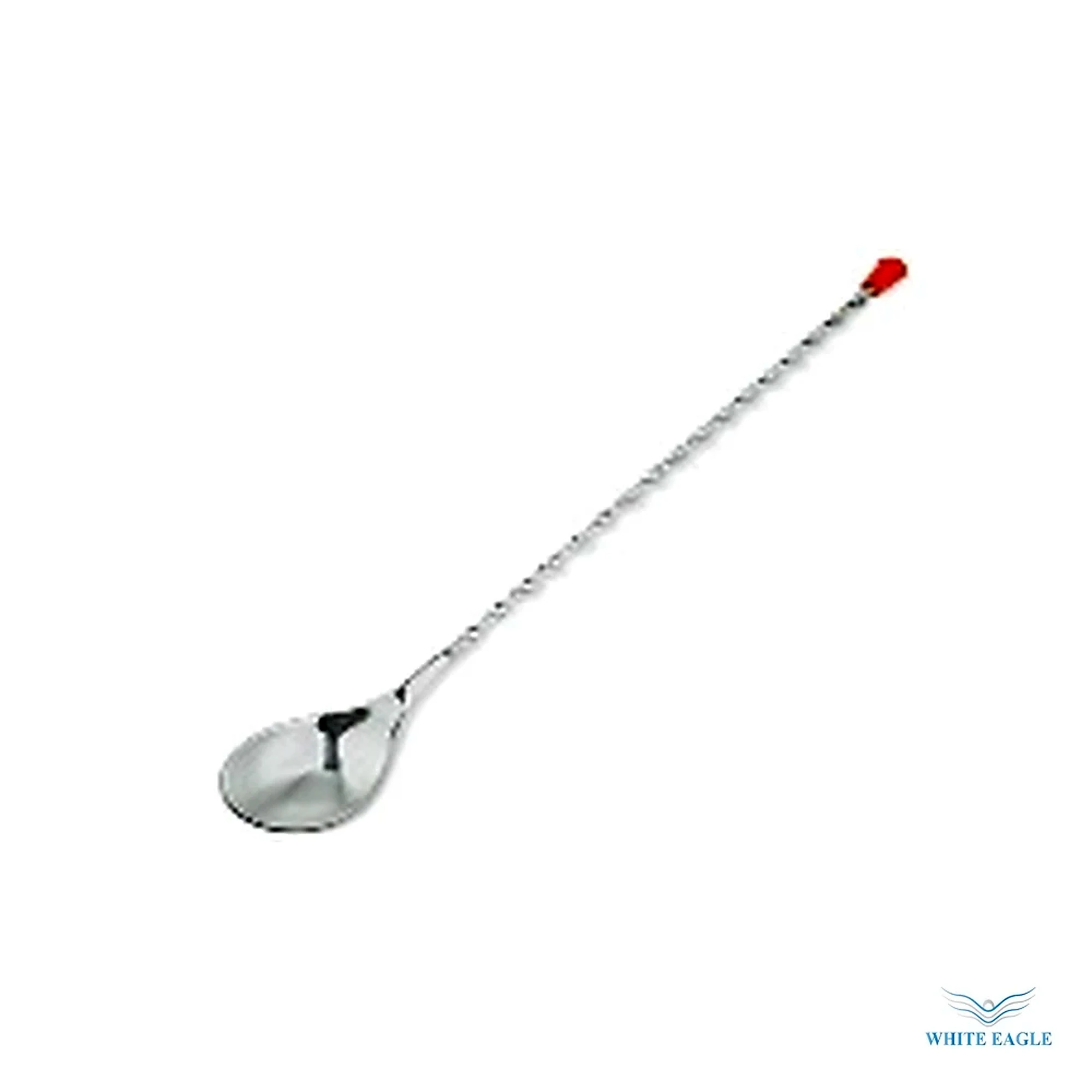 Twisted Bar Spoon Red Knob - Bar Tools & Strainers from White Eagle Trading Doha Qatar - ادوات مطاعم وفنادق وايت ايجل في قطر