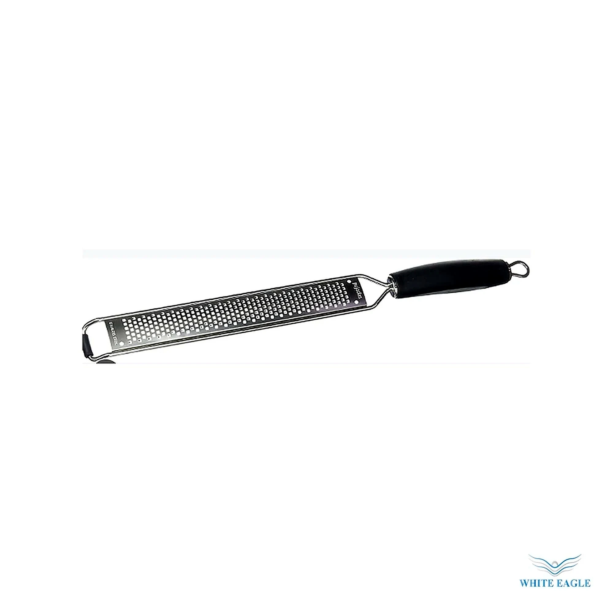 Stainless Steel Slim Fine Grater With Black Handle - Graters, Peelers & Openers from White Eagle Trading Doha Qatar - ادوات مطاعم وفنادق وايت ايجل في قطر