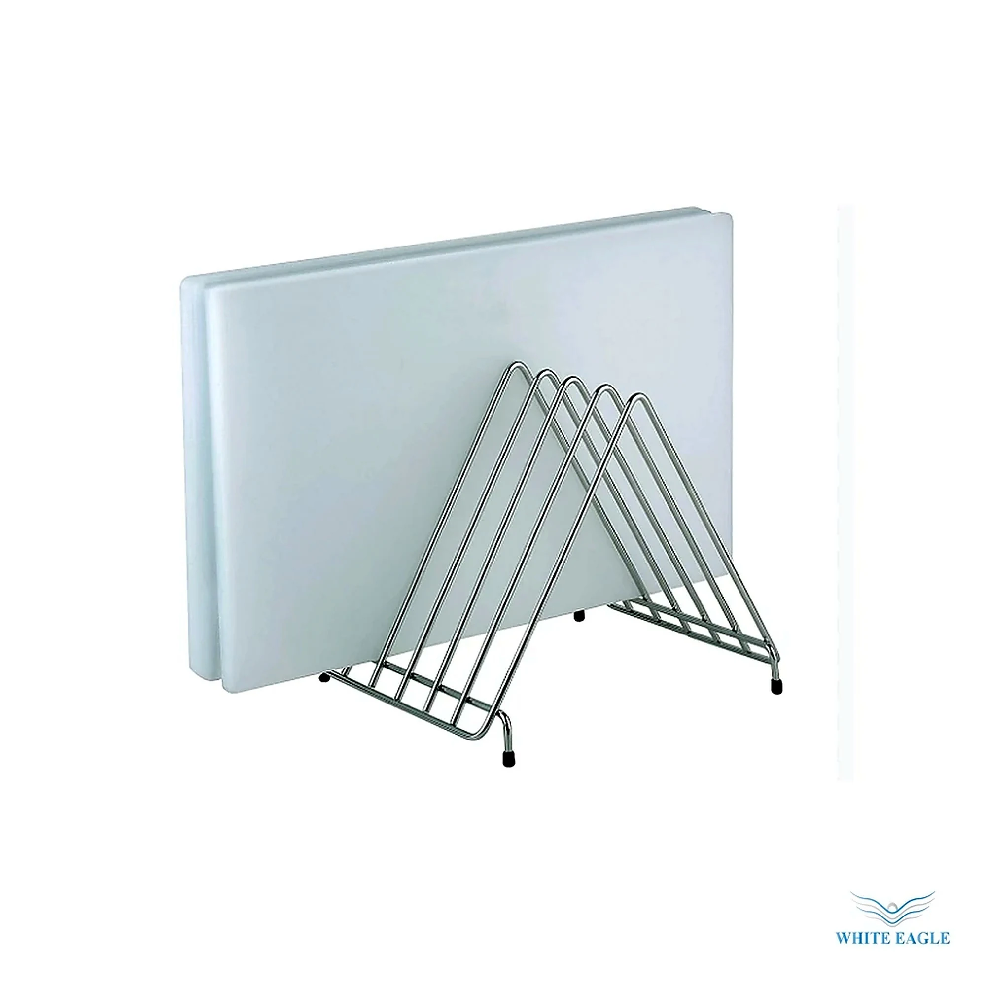 Stainless steel cutting board stand 6 slot - Knife Sharpeners & Accessories from White Eagle Trading Doha Qatar - ادوات مطاعم وفنادق وايت ايجل في قطر