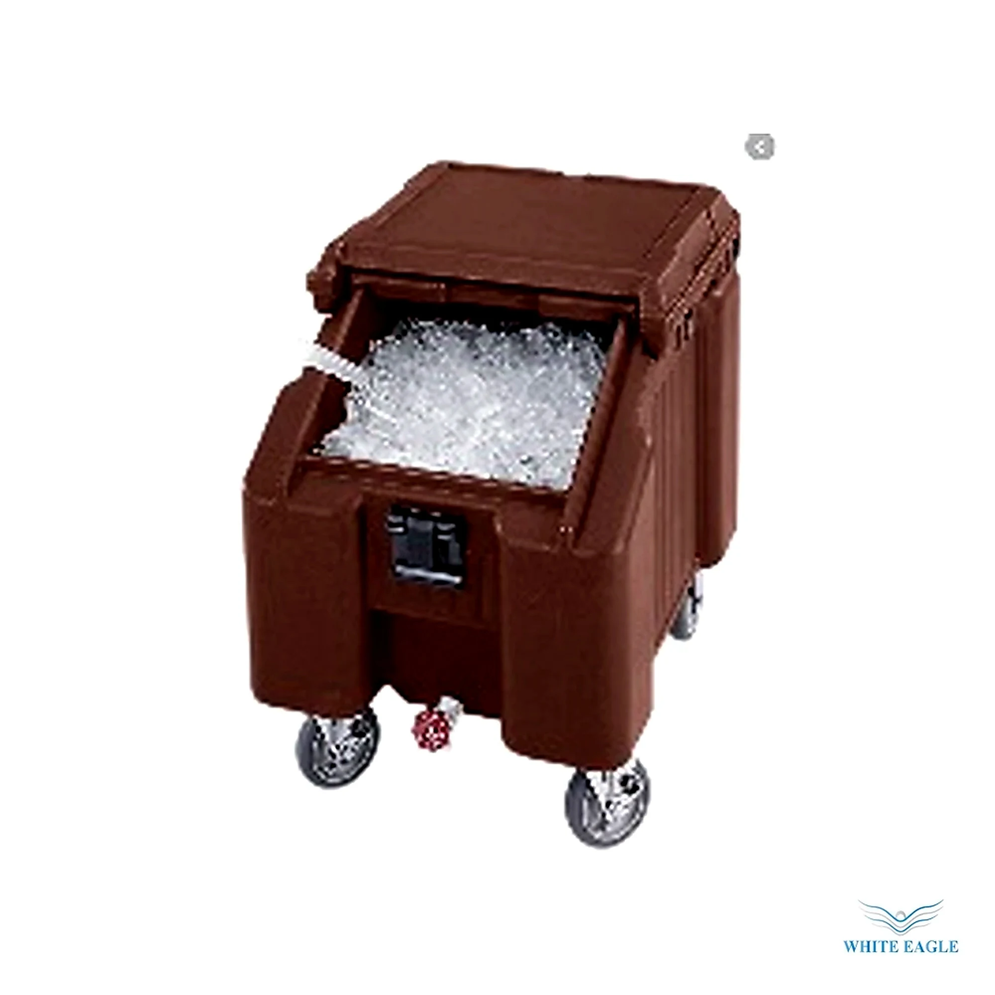 Mobile Ice Bin Size-82-62-77.5cm Capacity-110 liters Color-black - Ingredient Bins, Drums & Dollies from White Eagle Trading Doha Qatar - ادوات مطاعم وفنادق وايت ايجل في قطر