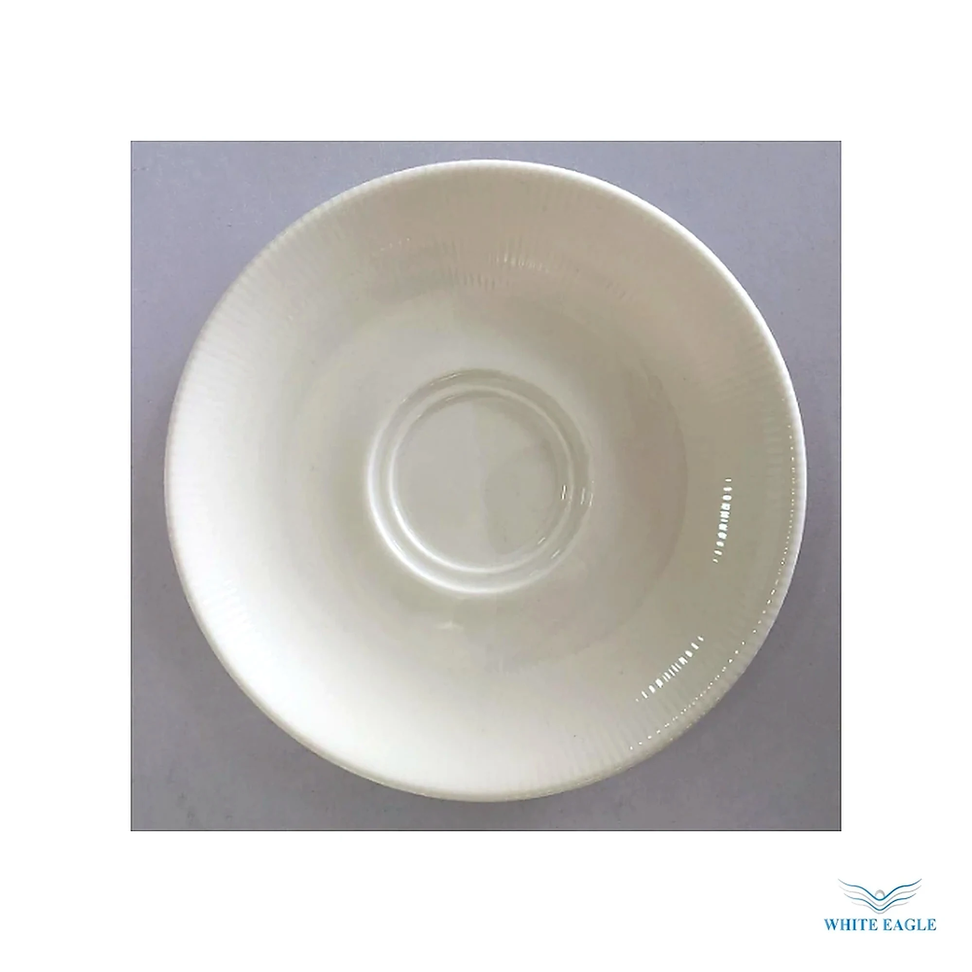Iris White Gourmet Coffee Saucer 16 cm - Cups, Saucers & Mugs from White Eagle Trading Doha Qatar - ادوات مطاعم وفنادق وايت ايجل في قطر