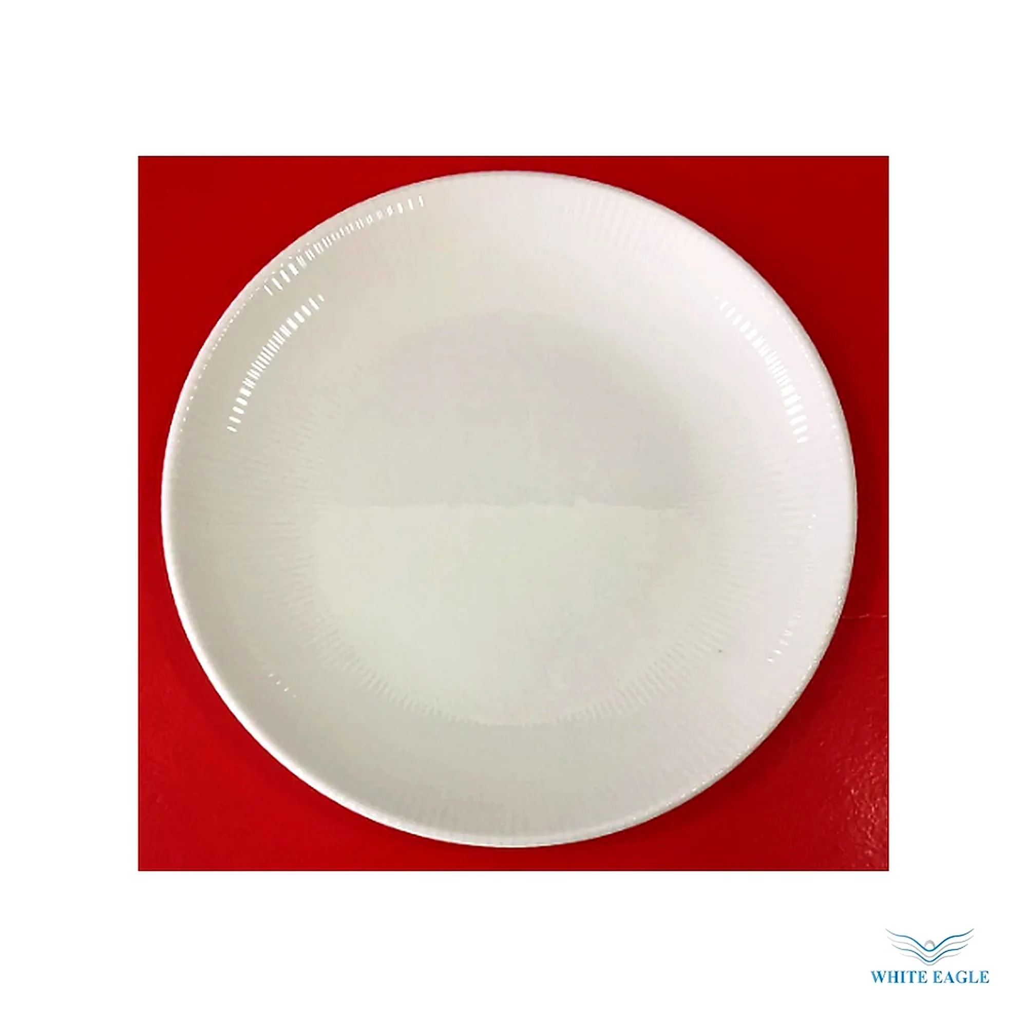 Iris White Gourmet Flat Plate - Plates from White Eagle Trading Doha Qatar - ادوات مطاعم وفنادق وايت ايجل في قطر