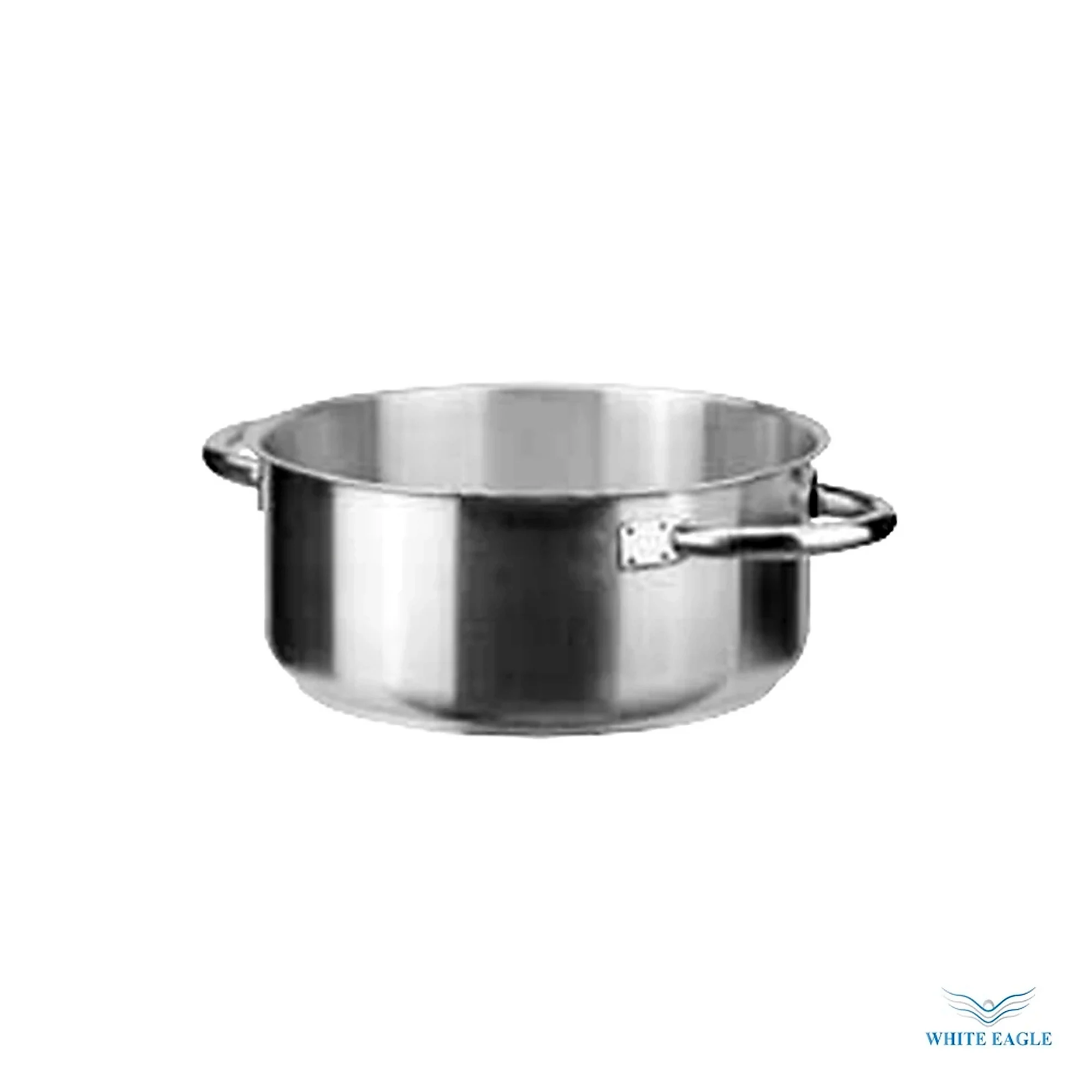 Medium Cookpot 40 x 19 cm (2400 CL) Capacity suitable for gas hob,ceramic hob,induction hob and heated hobs - Pots & Stock Pots from White Eagle Trading Doha Qatar - ادوات مطاعم وفنادق وايت ايجل في قطر